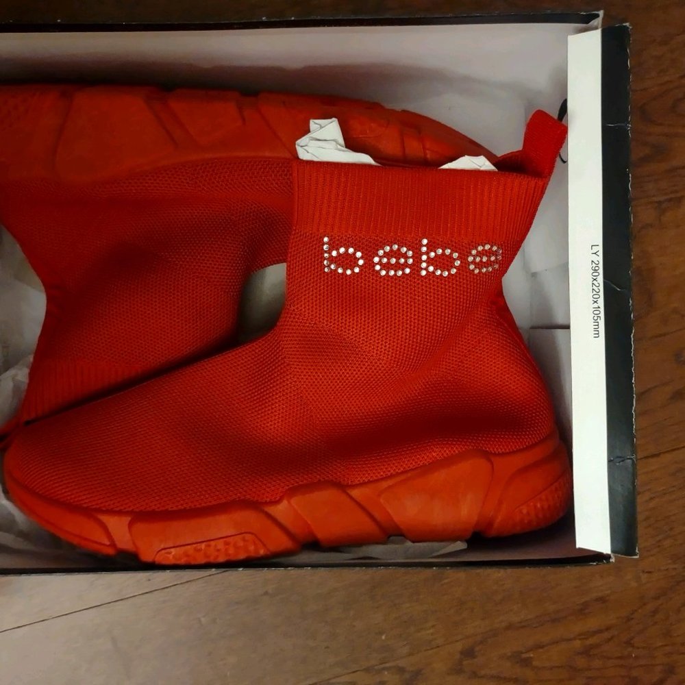 Bebe red sneakers